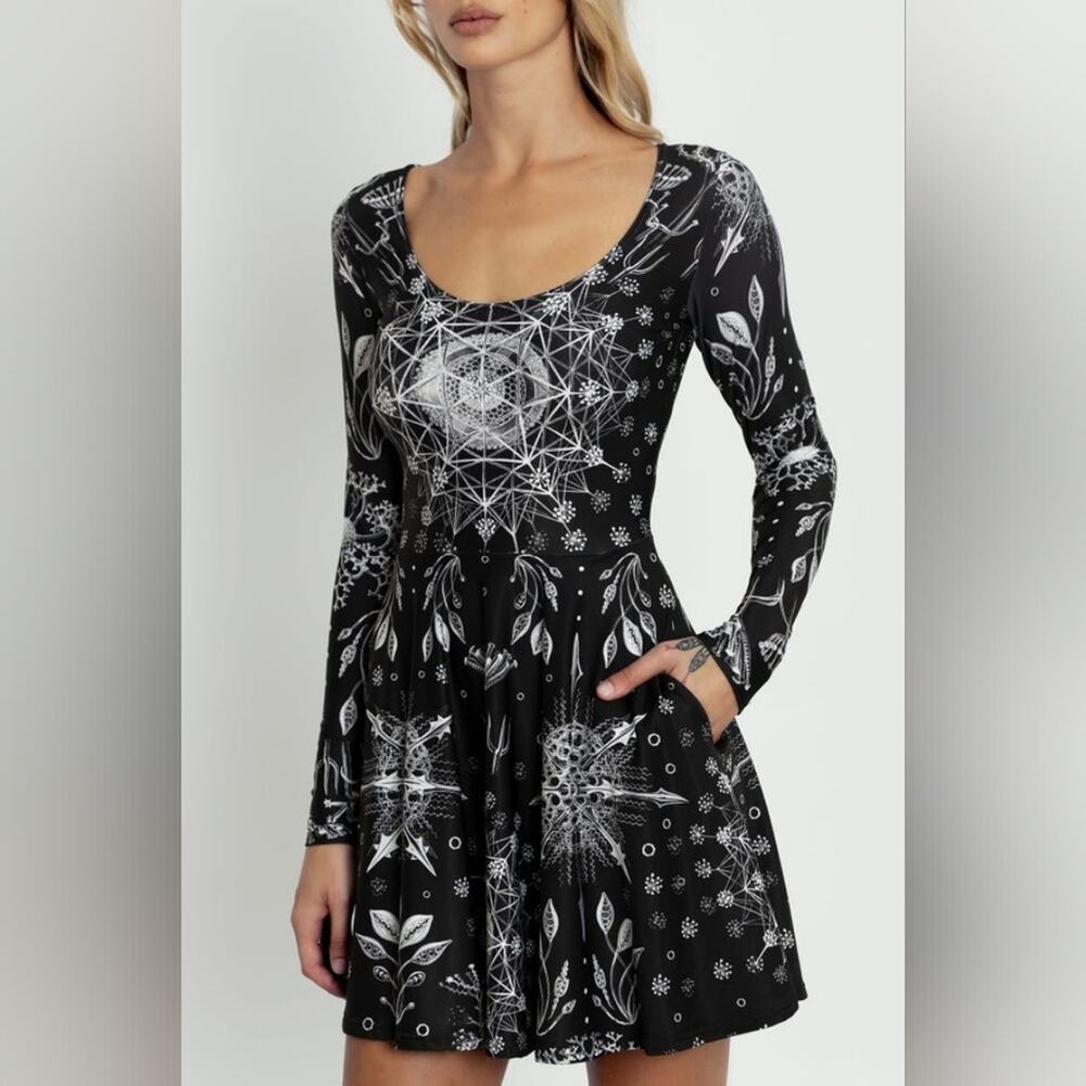 Blackmilk phaedaria long sleeve toastie dress